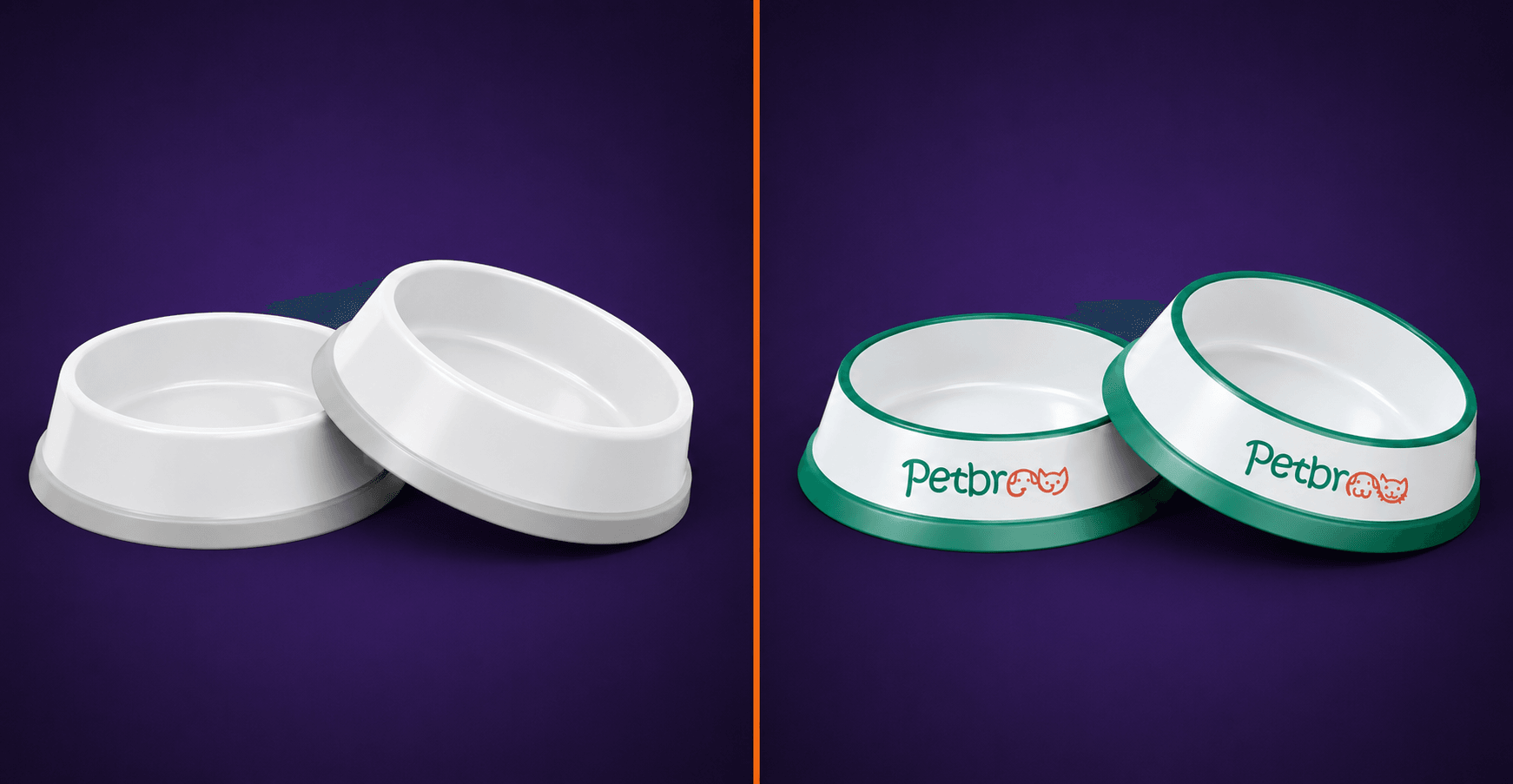 Petbroo pet care packaging, before